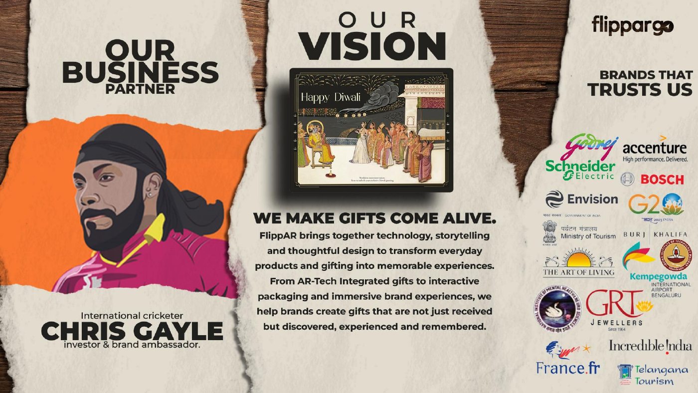 FlippAR vision, brand ambassador Chris Gayle and partner brands